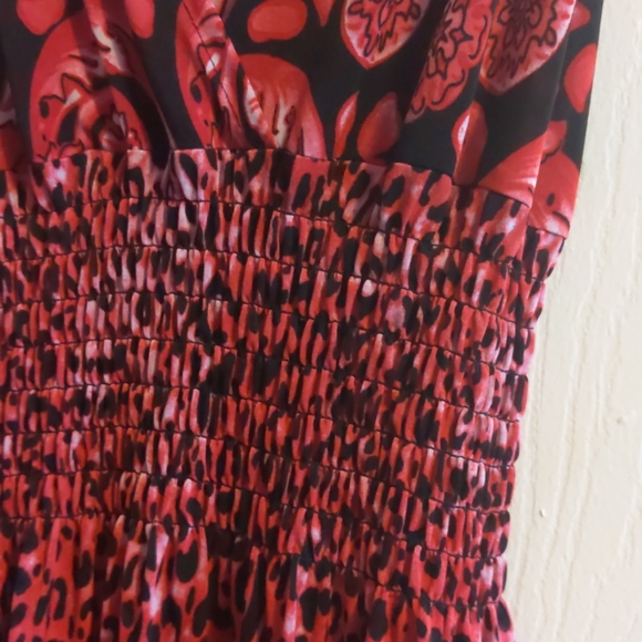 Hot pink & black maxi dress - Picture 4 of 4